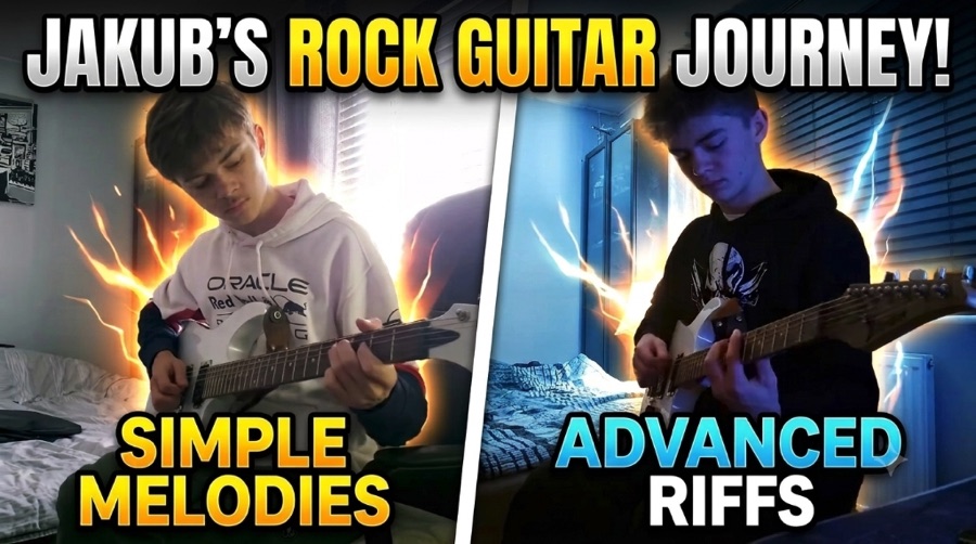 Jakub's Rock Guitar Journey: From Simple Melodies to Advanced Riffs